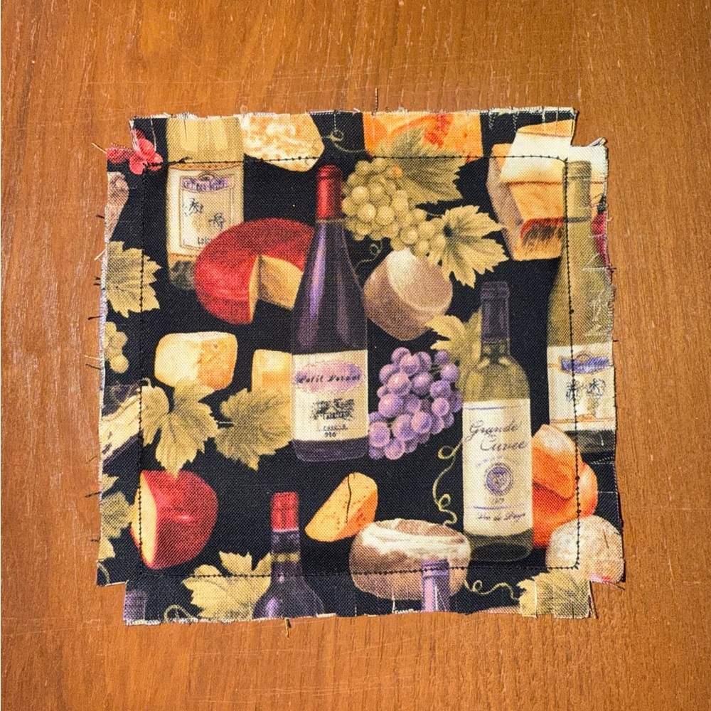 Quilted rag coaster - Picture 4 of 4